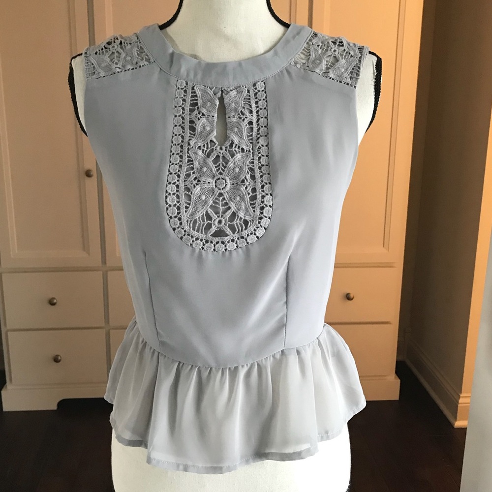 Darling London Vintage Inspired Preplum Blouse